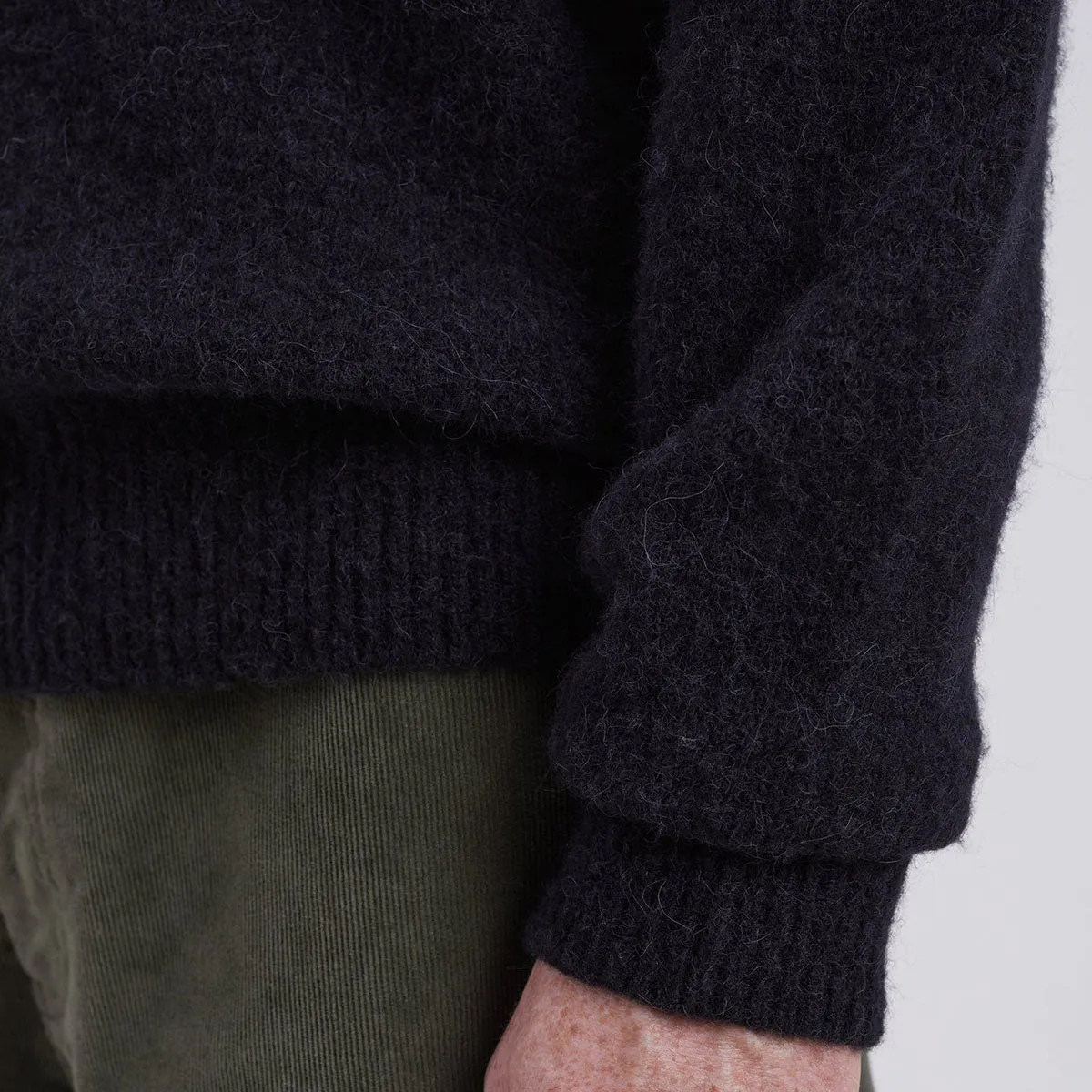 Norse Projects Rasmus Relaxed Brushed Polo Black