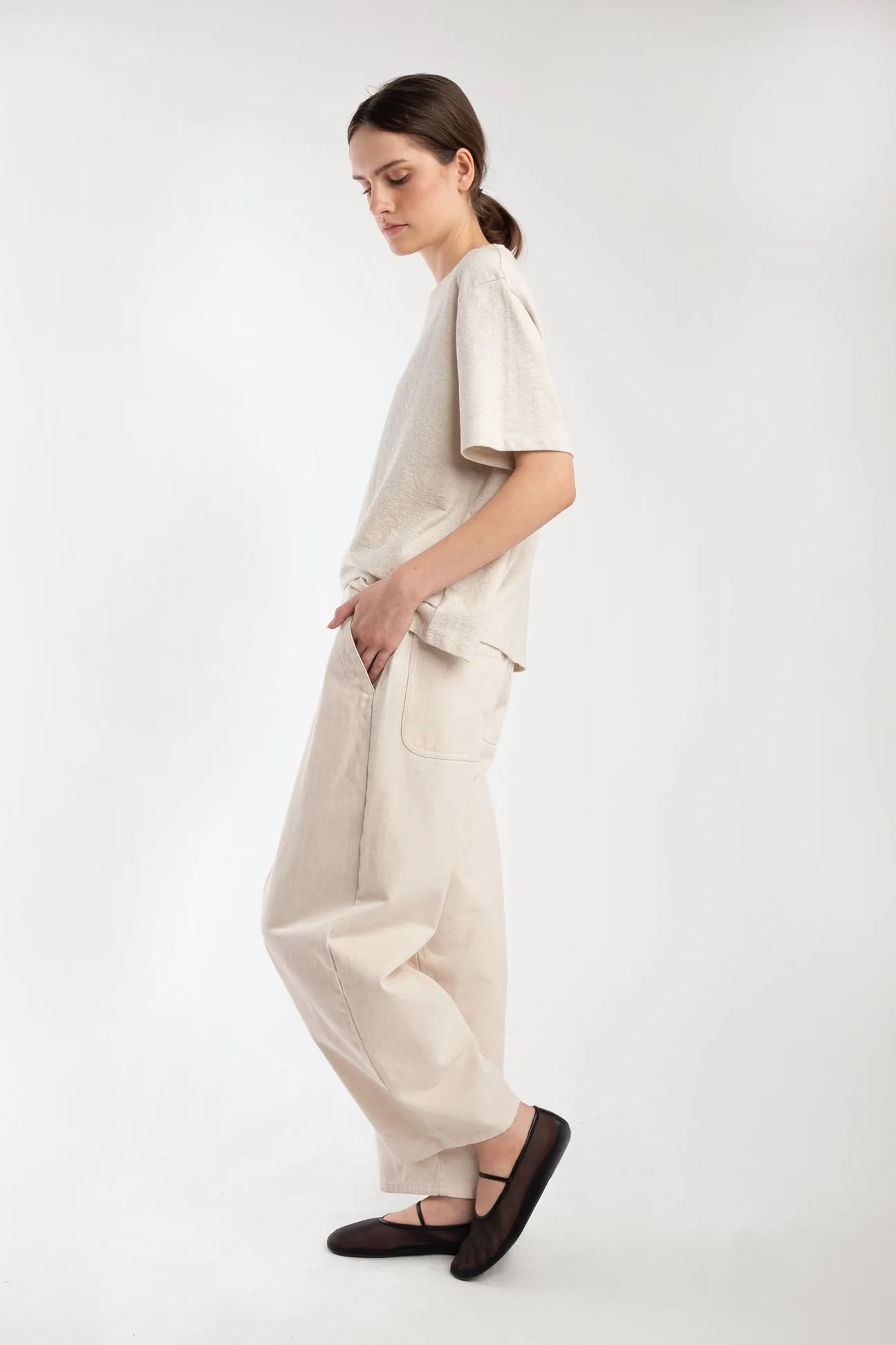 Oatmeal Terry Tee