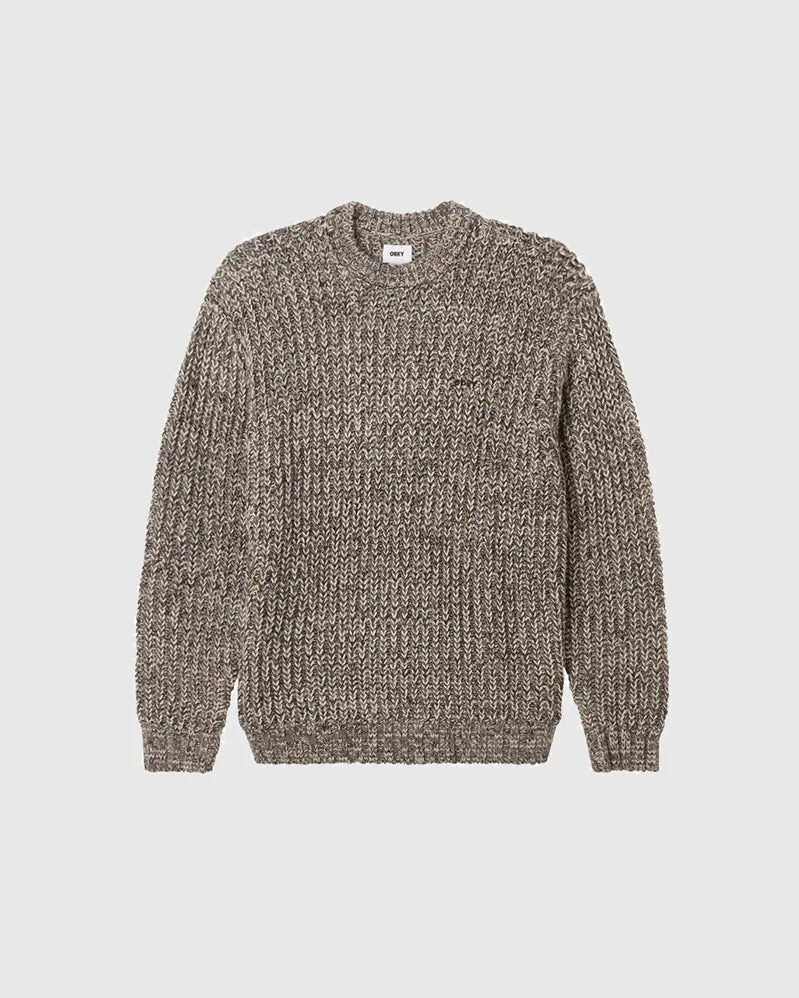 Obey Crew - Anthony Sweater - Charcoal/Multi