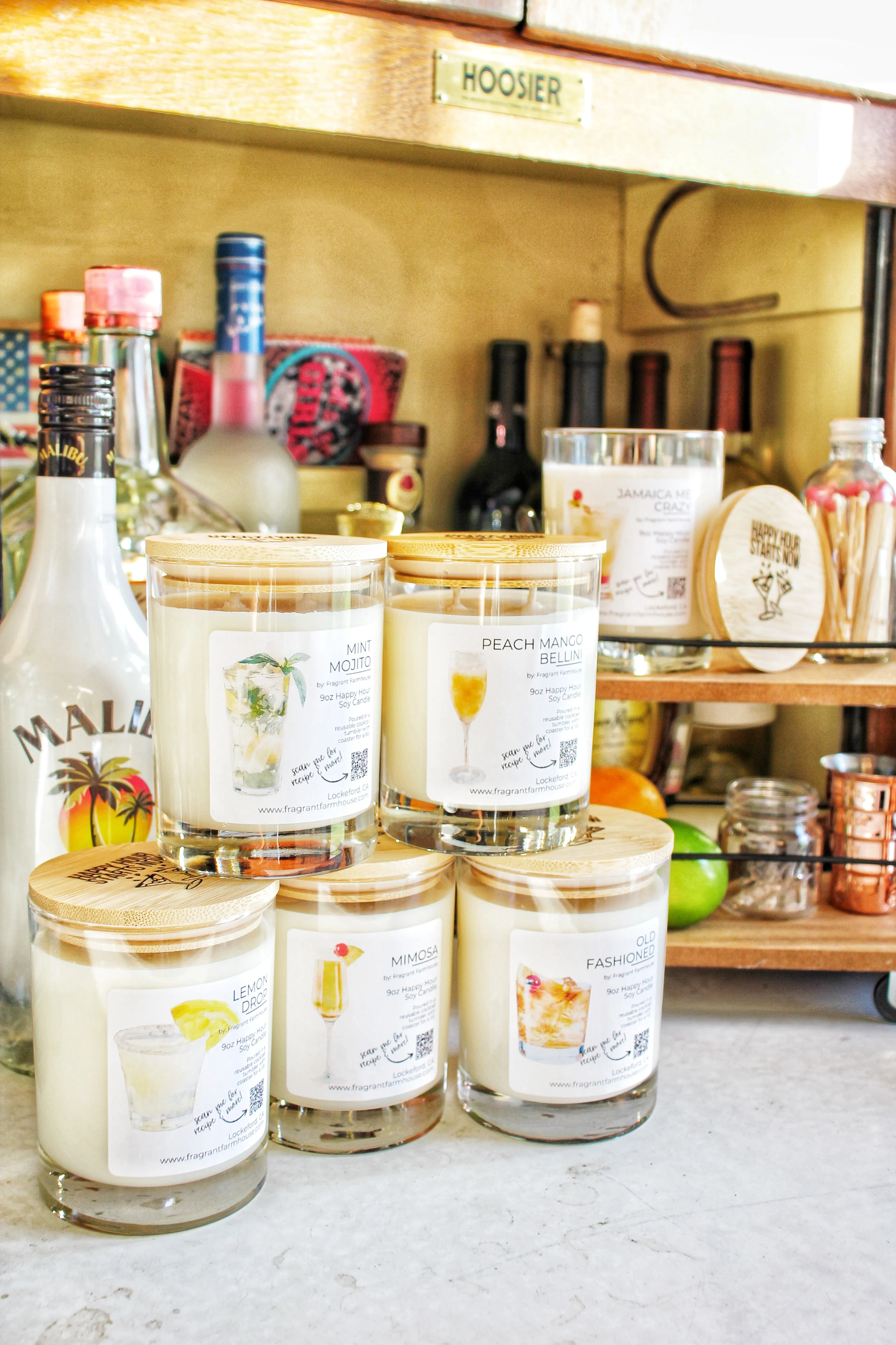 Old Fashioned Cocktail Candle
