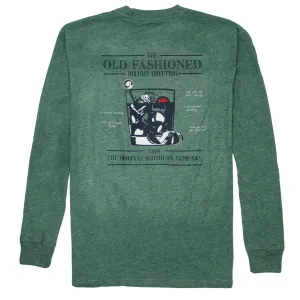 Old Fashioned Greeting Long Sleeve Tee: Heather Moss