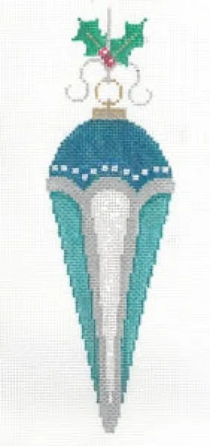 Old Fashioned Ornaments- Teal XO-223c