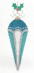 Old Fashioned Ornaments- Teal XO-223c