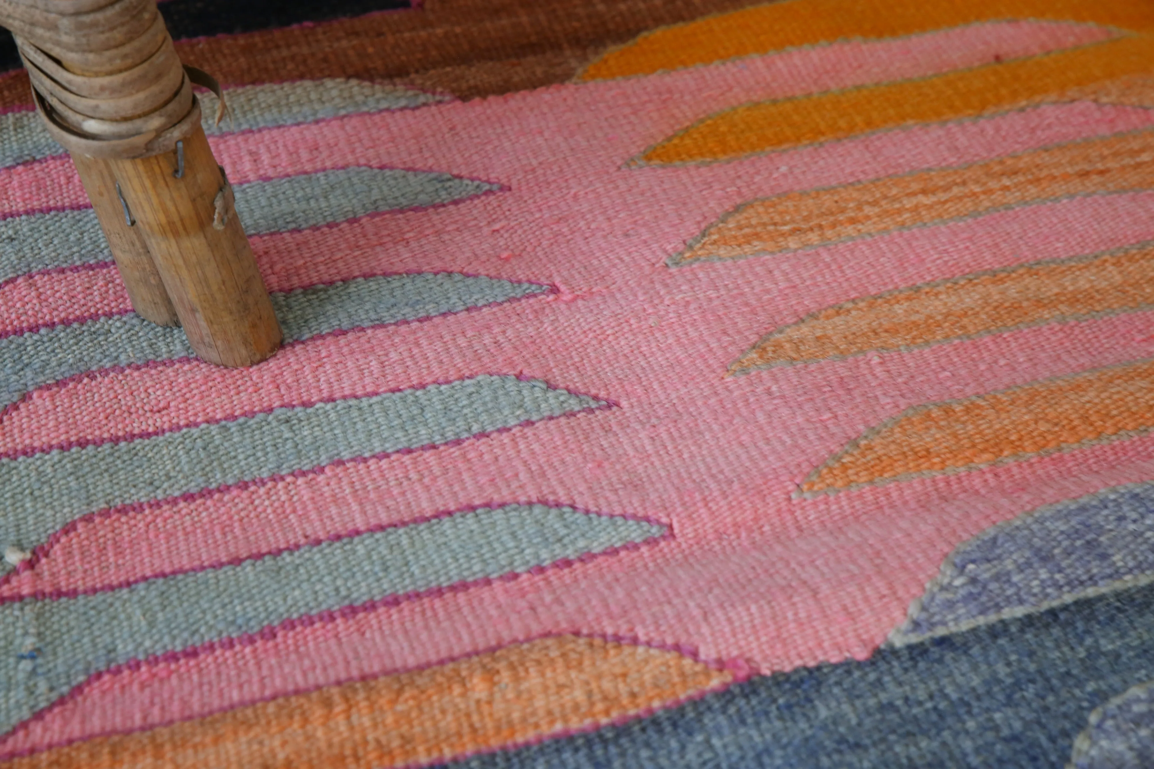 Old Mini Milas Kilim 3.5ftx3.5ft