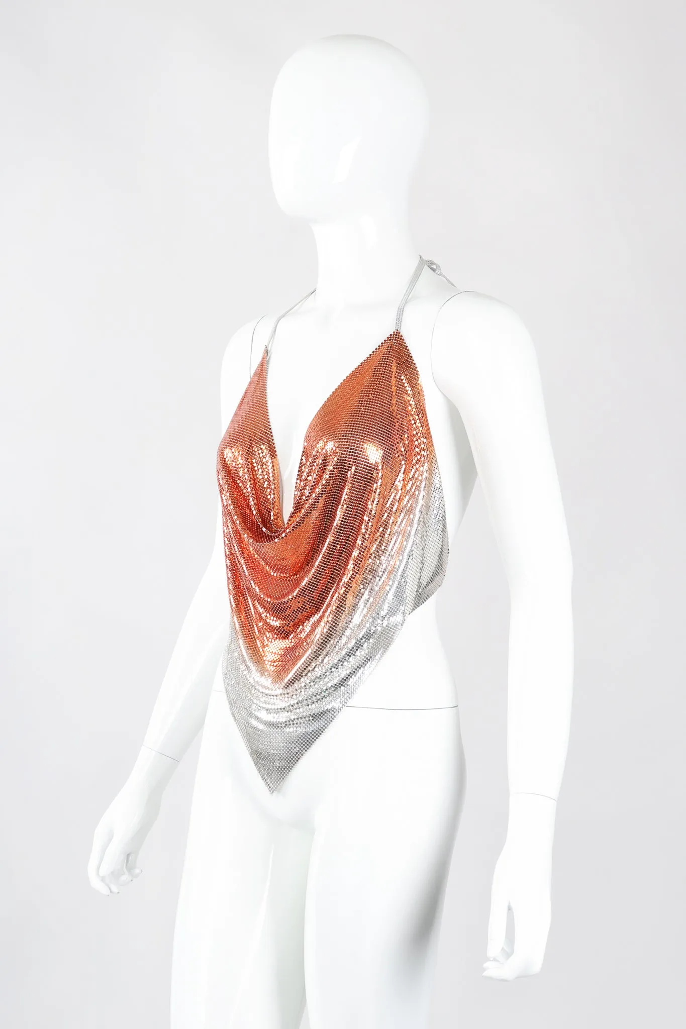 Ombré Mesh Halter Top