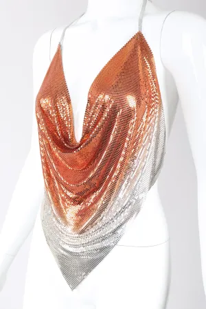 Ombré Mesh Halter Top