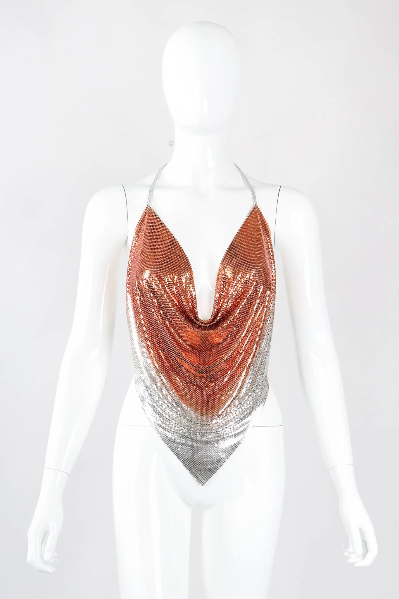 Ombré Mesh Halter Top