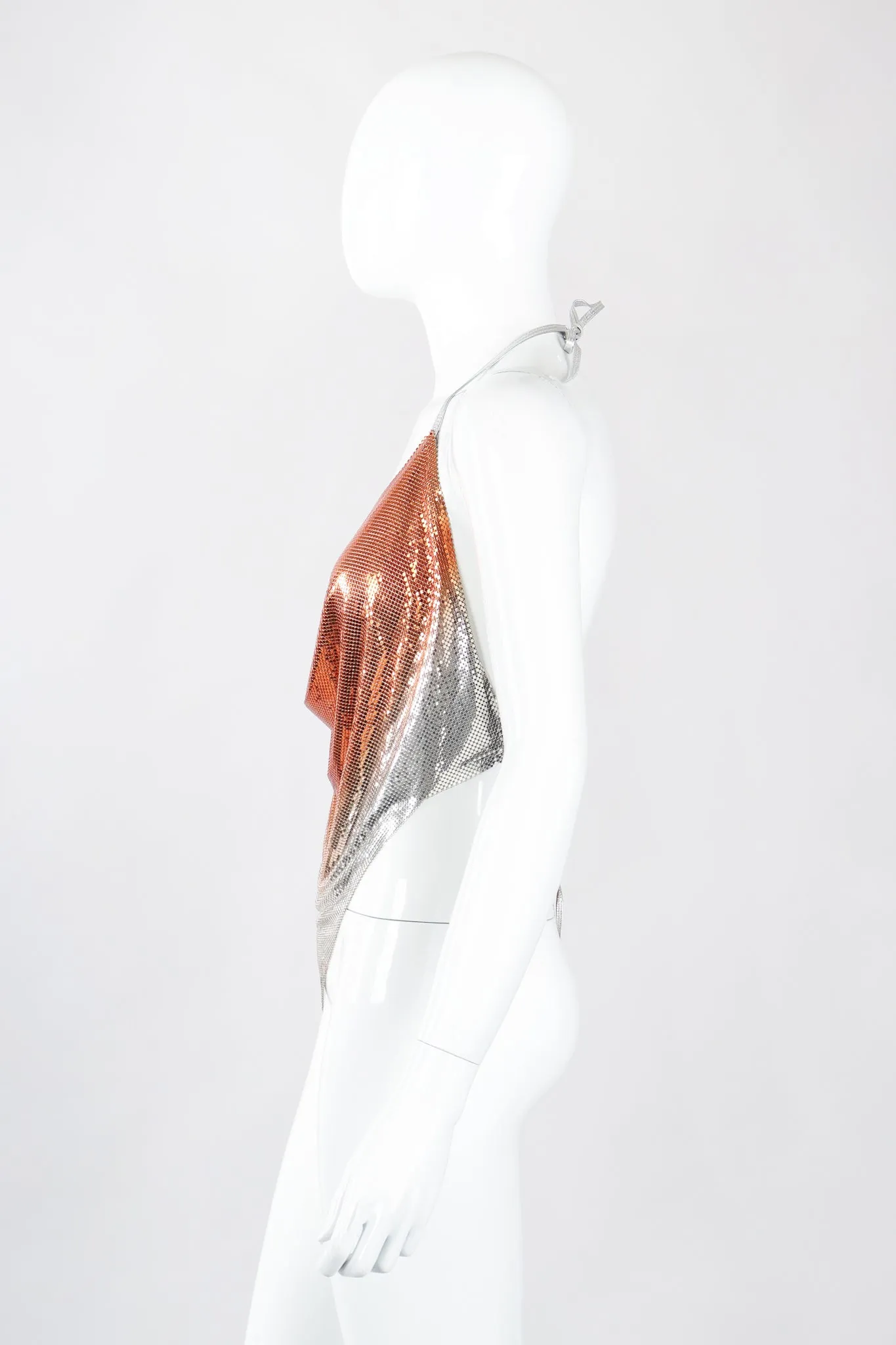 Ombré Mesh Halter Top