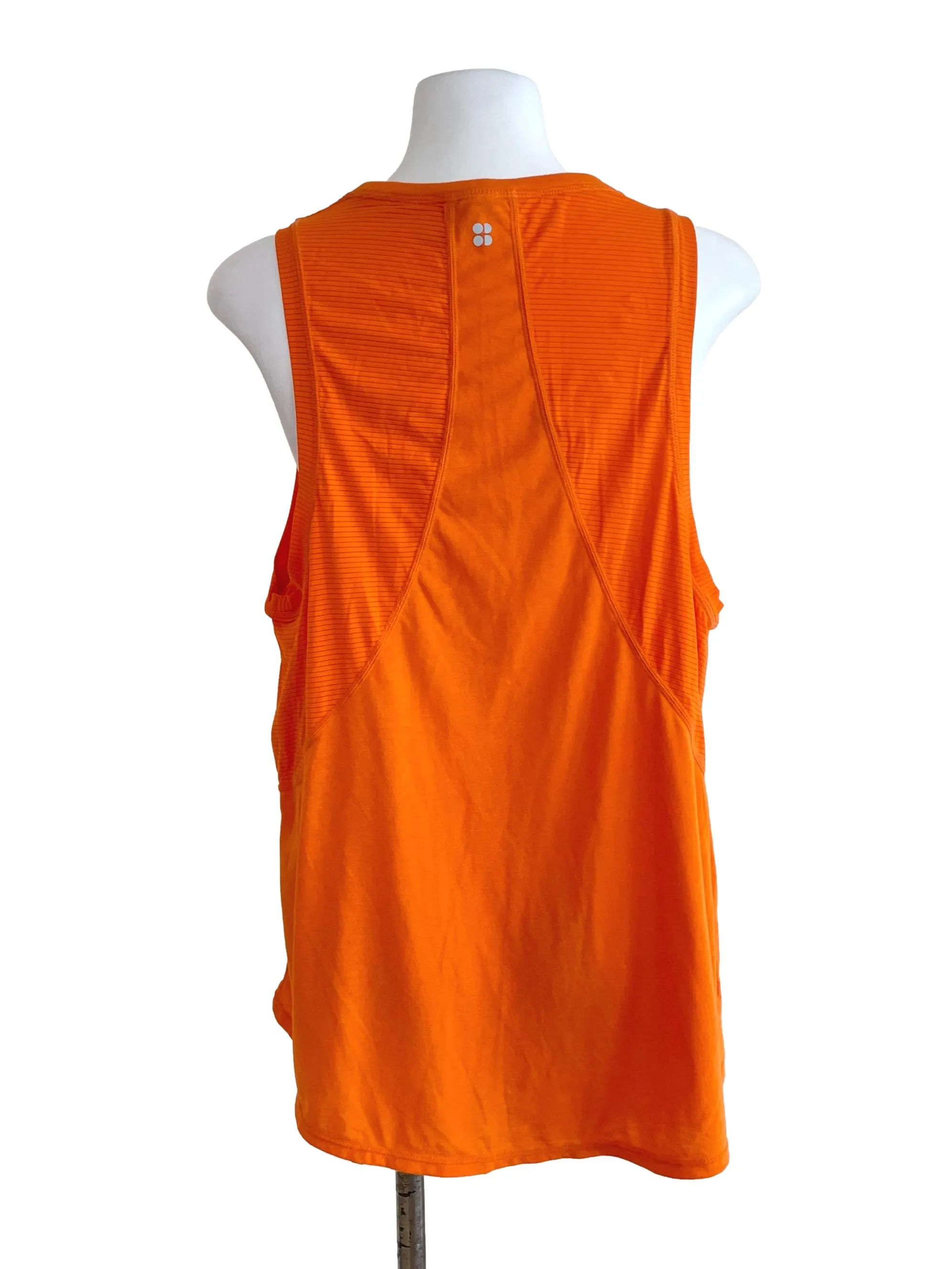 Orange Flowy Tank Top