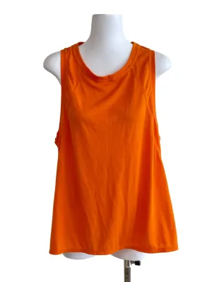 Orange Flowy Tank Top