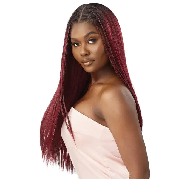 Outre Airtied Human Hair Blend Glueless 13X6 HD Lace Front Wig - HHB SLEEK YAKI 28"