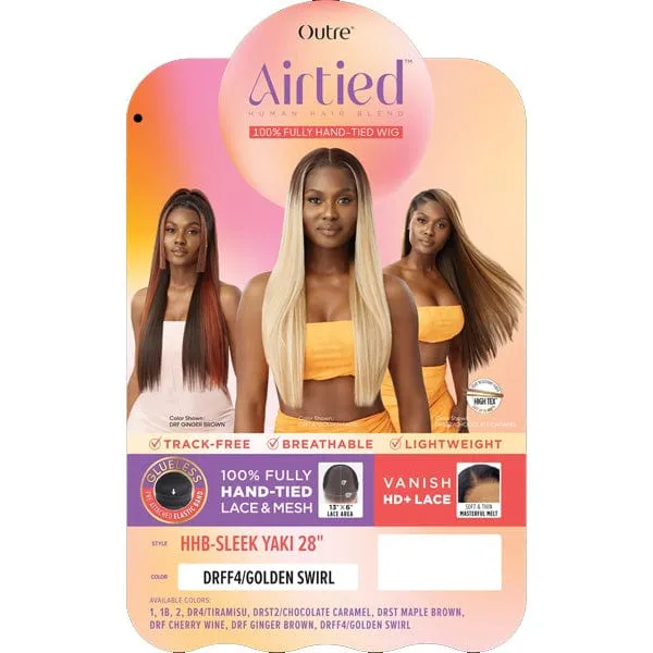 Outre Airtied Human Hair Blend Glueless 13X6 HD Lace Front Wig - HHB SLEEK YAKI 28"