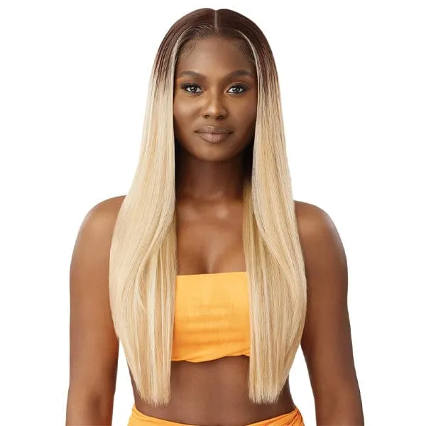 Outre Airtied Human Hair Blend Glueless 13X6 HD Lace Front Wig - HHB SLEEK YAKI 28"