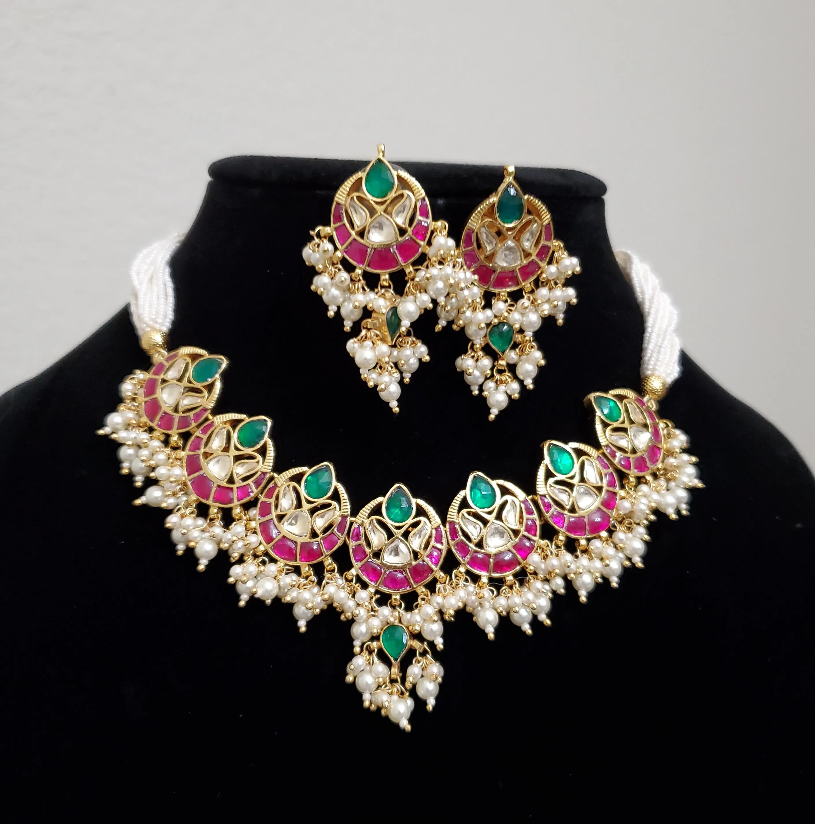 Pachi Kundan Necklace With Gold Plating