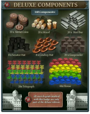 Pacific Rails Inc. Deluxe Tokens