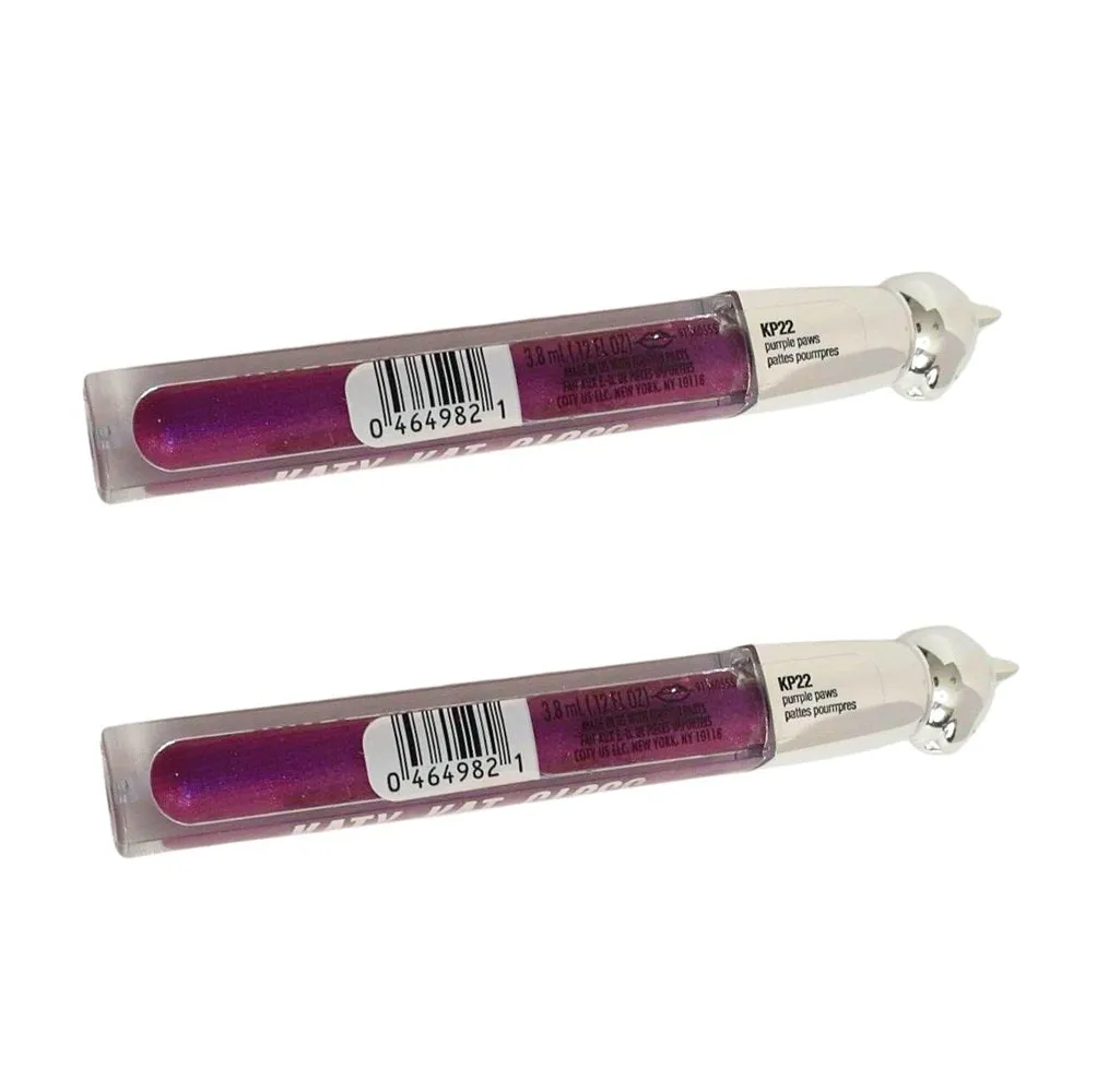 Pack of 2 CoverGirl Katy Kat Lip Gloss, Purple Paws KP22