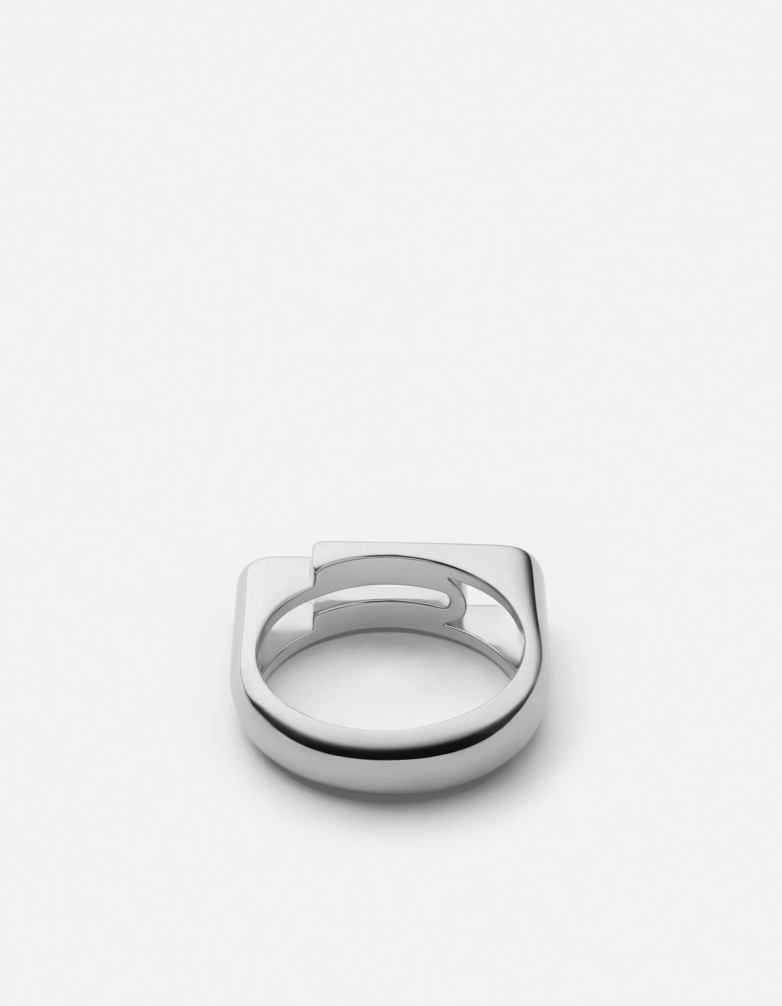Paper Clip Ring, Sterling Silver