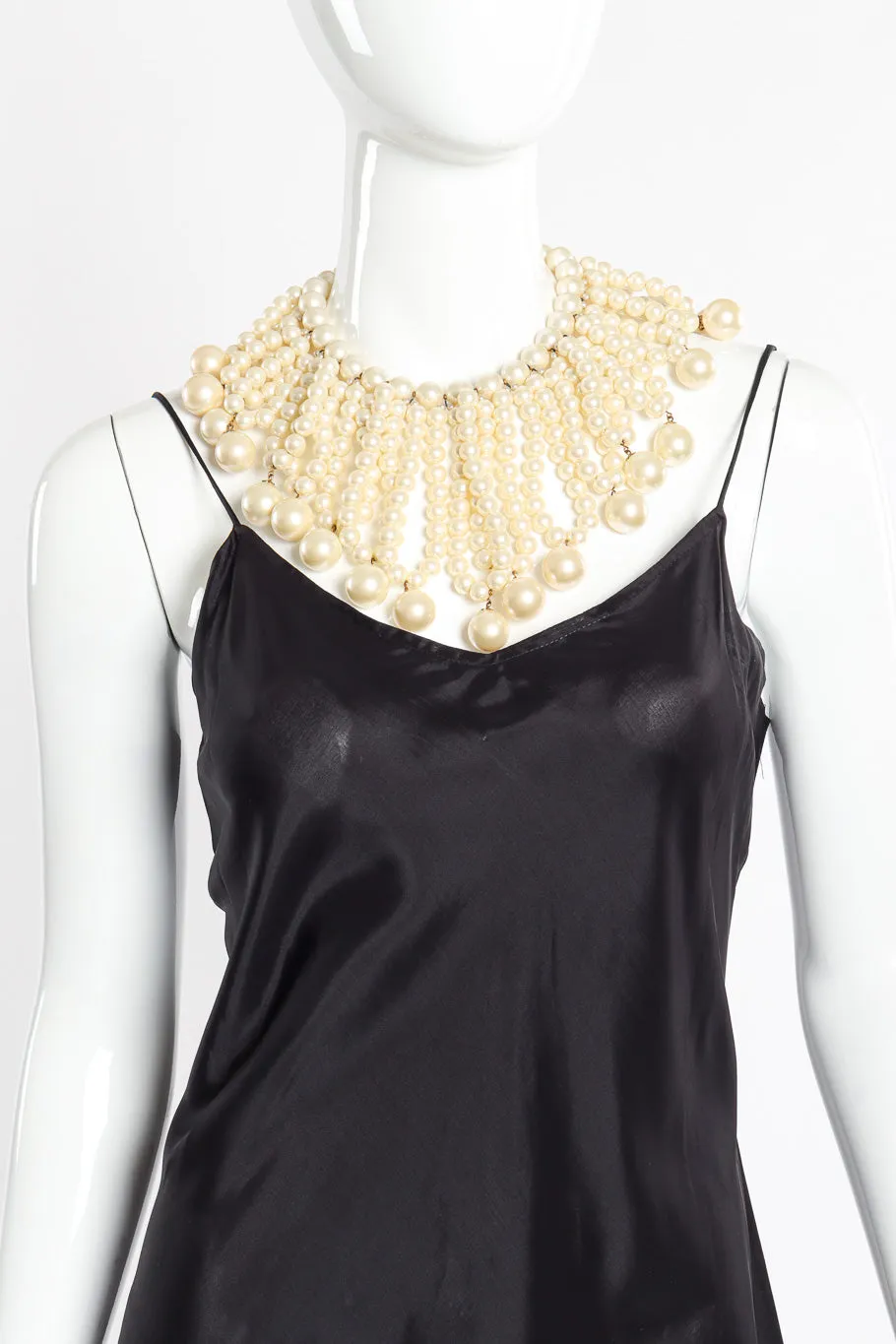 Pearl Fringe Collar Necklace