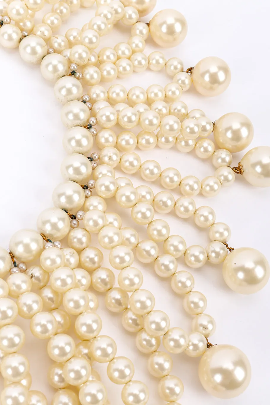 Pearl Fringe Collar Necklace
