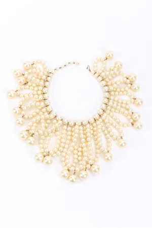 Pearl Fringe Collar Necklace