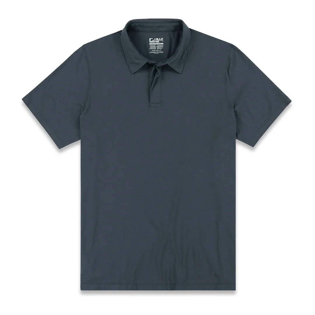 Perfect Pima Relaxed Polo Niles Navy