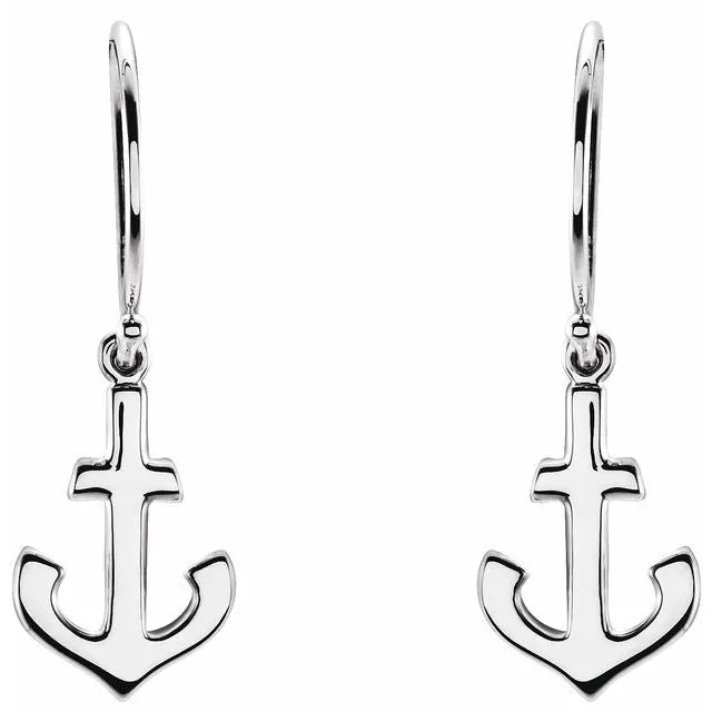 Petite Anchor Earrings
