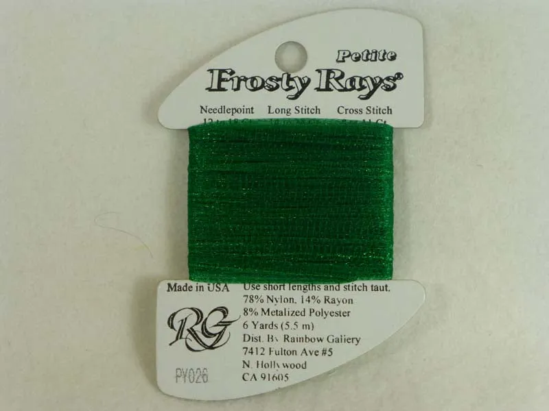 Petite Frosty Rays PY026 Christmas Green Gloss