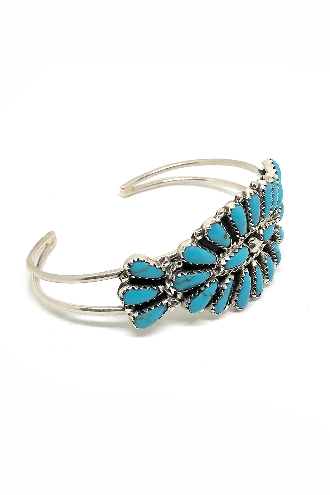 Petite Turquoise Cluster Cuff