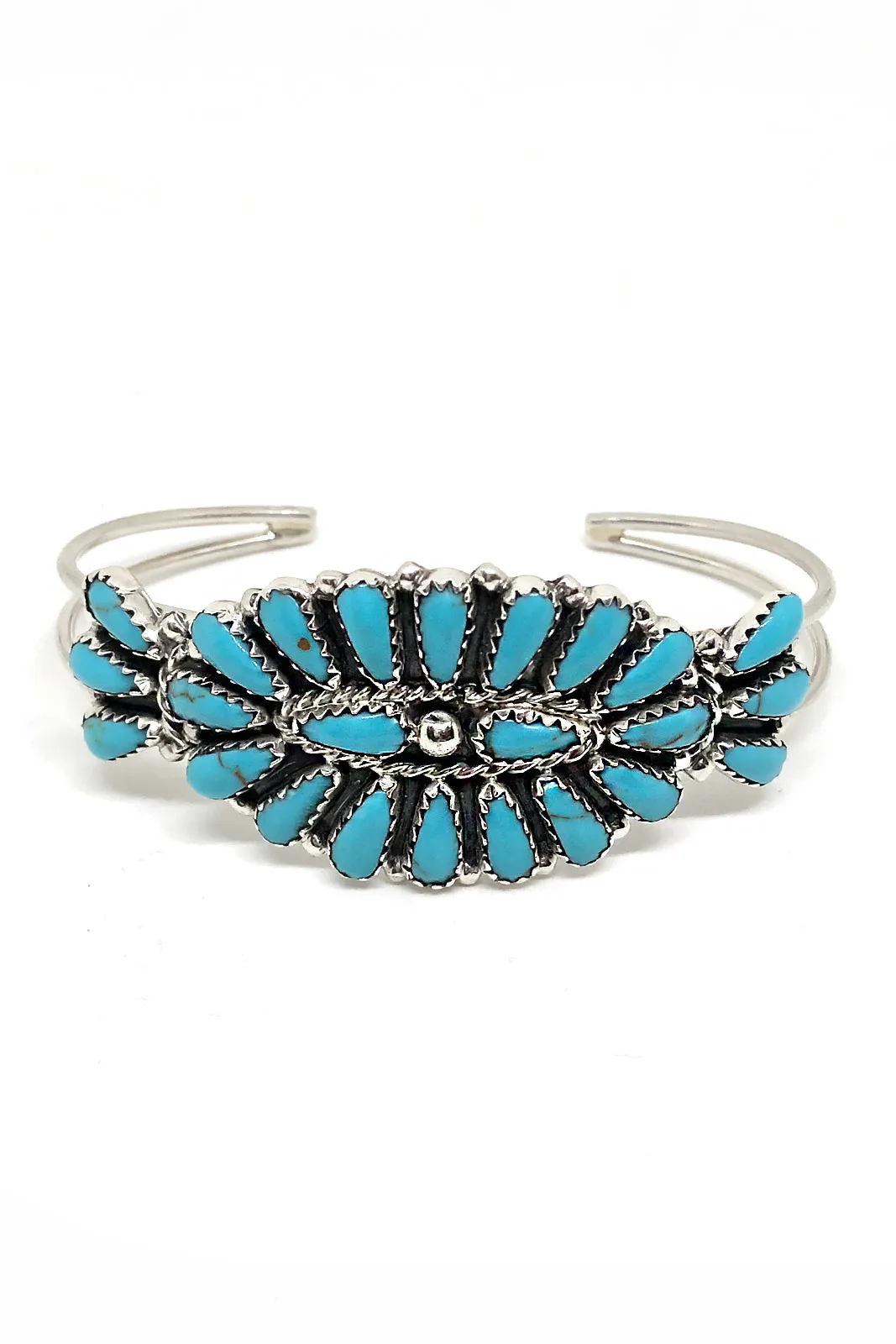 Petite Turquoise Cluster Cuff