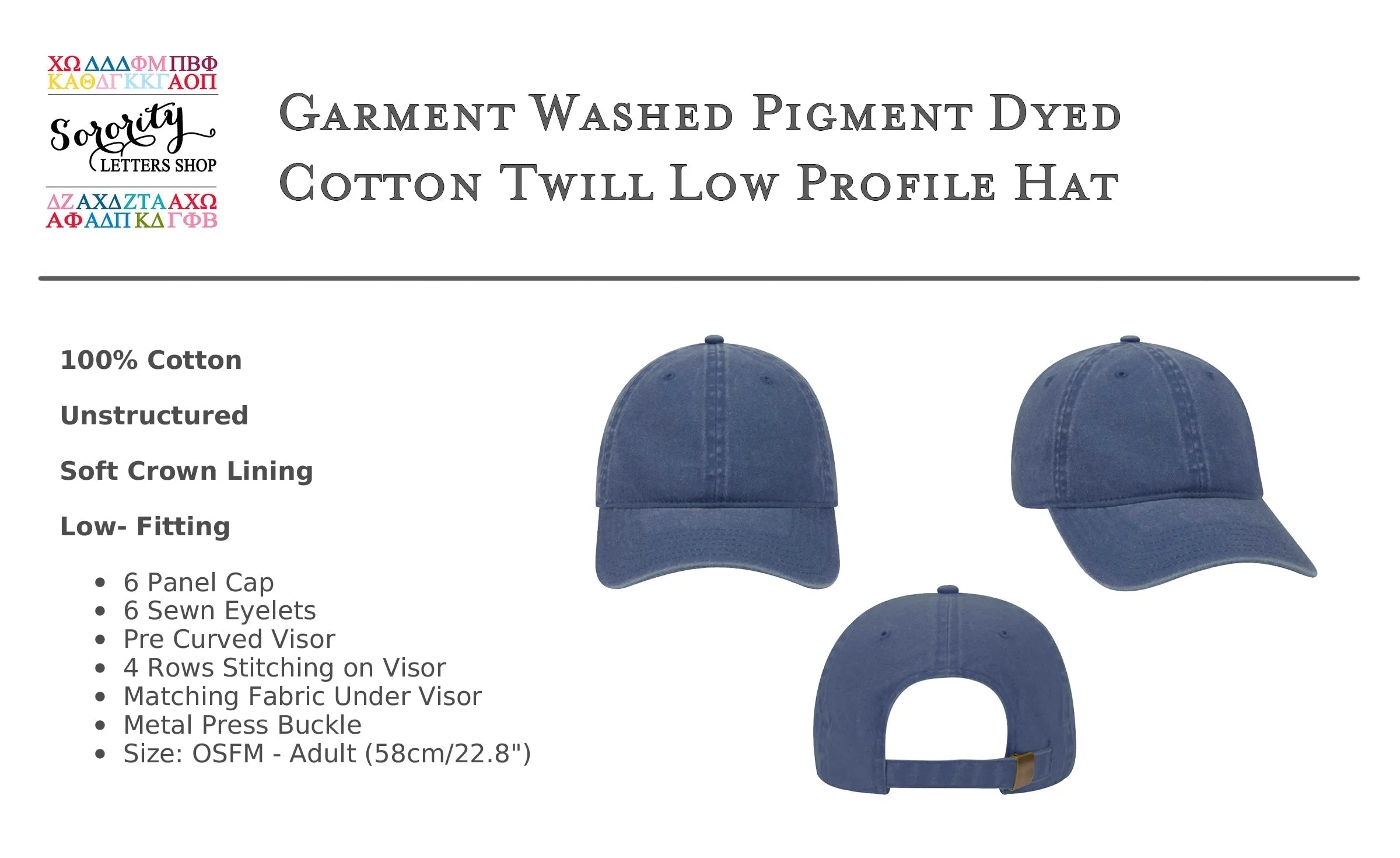 Phi Sigma Pi Relaxed Fit Hat