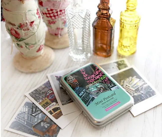 Photo Mini Postcard - From New York (Tin Case 40 sheets)