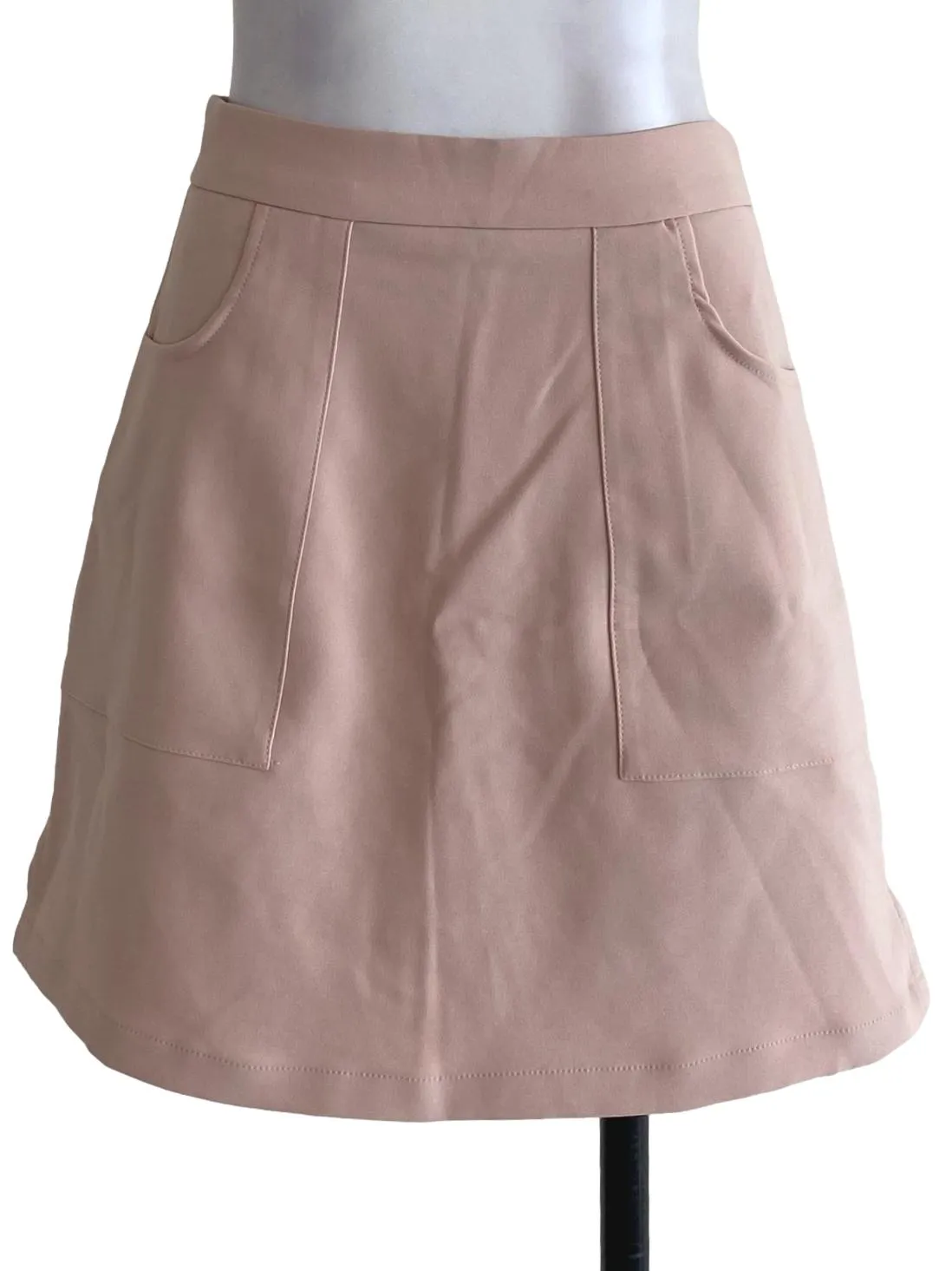 Pink Plain Skorts