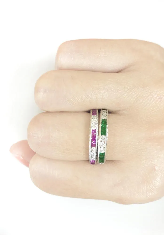Pink Sapphire & Diamond Ring R15974
