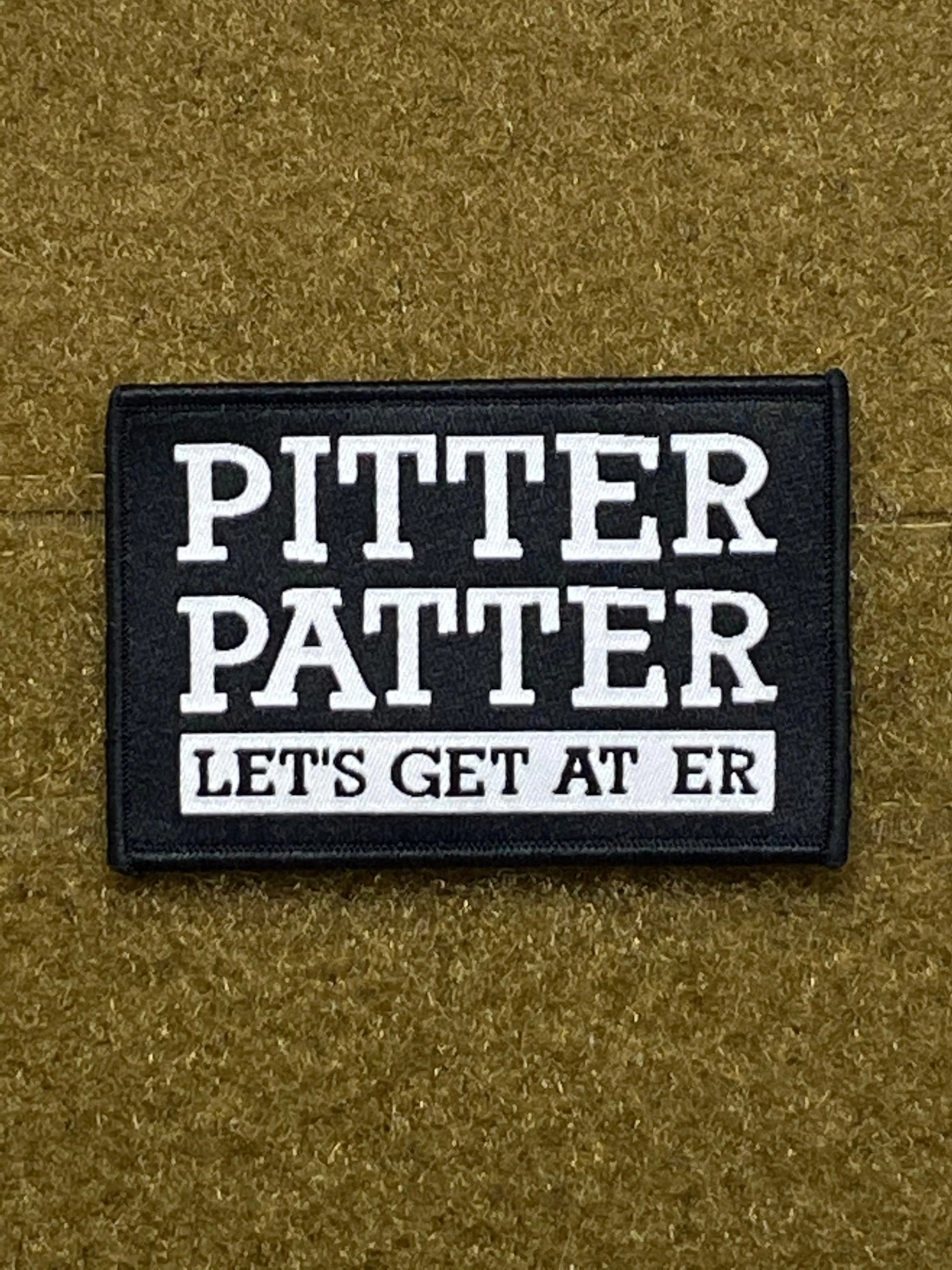 Pitter Patter Woven Morale Patch