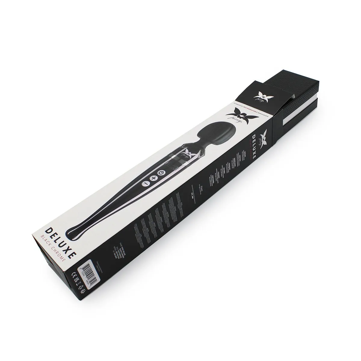 Pixey DeLuxe - Black Chrome Edition - Oplaadbare Wand Vibrator - de krachtigste die er is