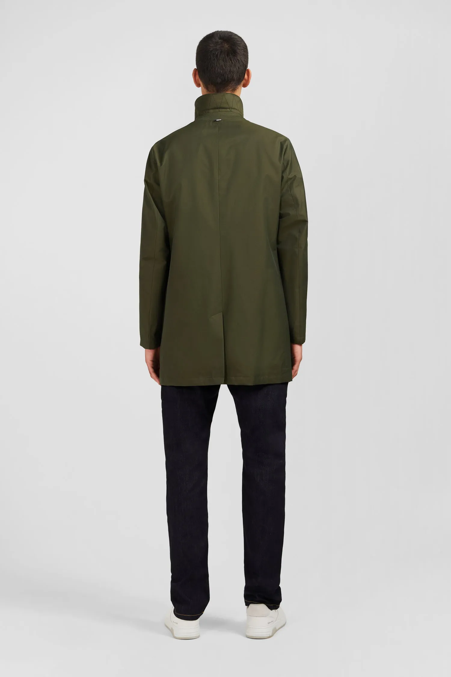 Plain khaki raincoat