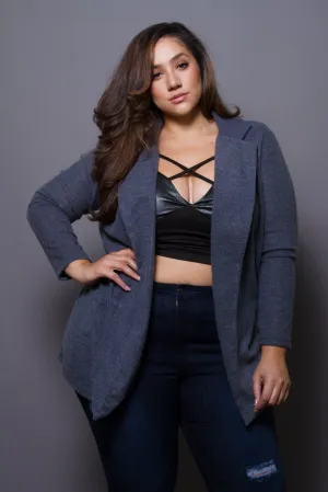 Plus Size Essential Mid-Length Coat [SALE]