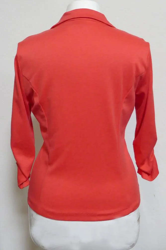 Plus Size Sleek Shiny Blazer
