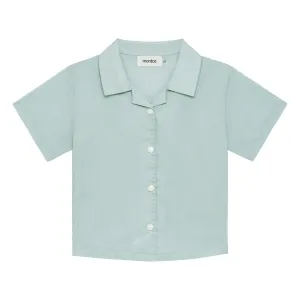 Powder Blue Mini Button Down Shirt