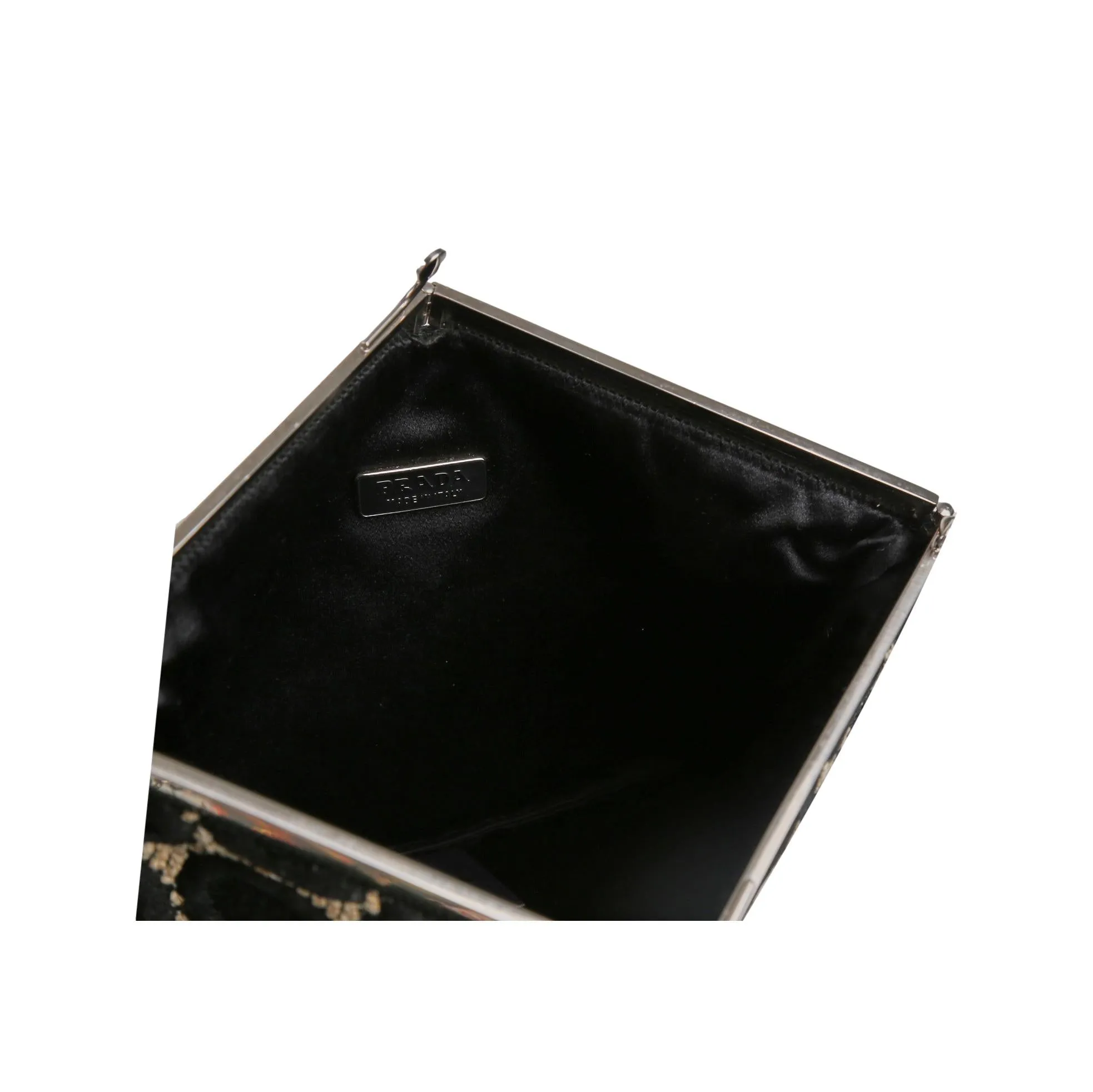 Prada Black Circle Mini Chain Bag