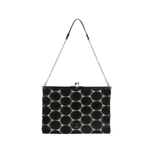 Prada Black Circle Mini Chain Bag