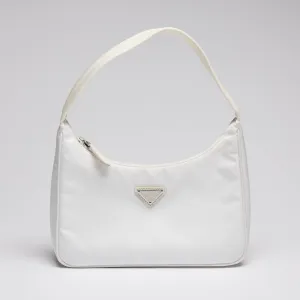 Prada Re-Nylon White Shoulder Bag
