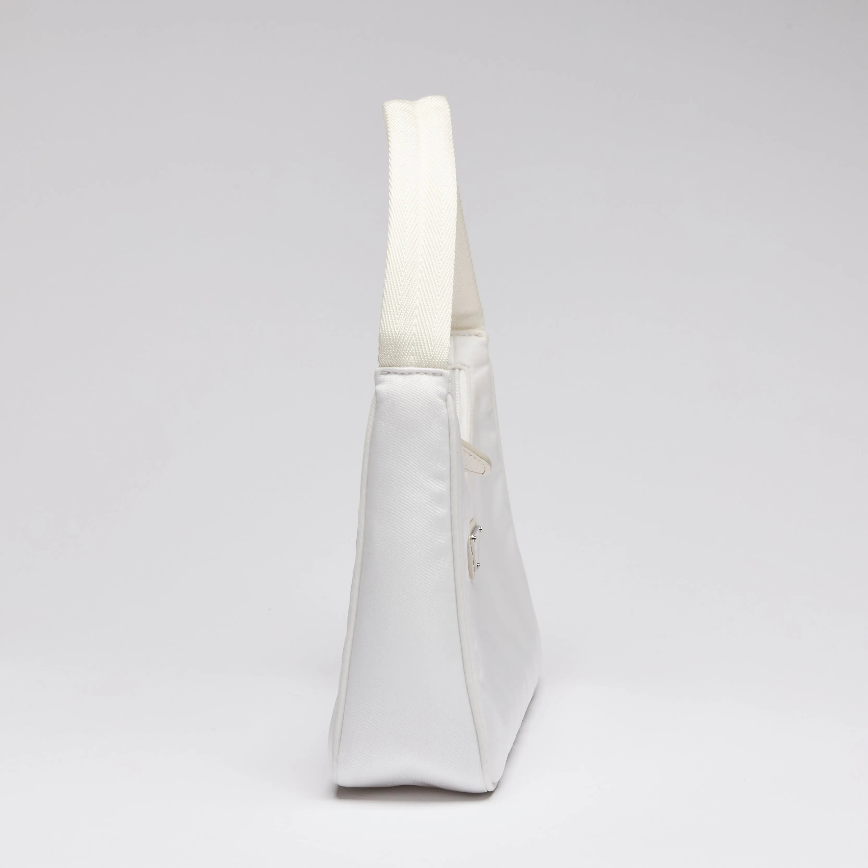 Prada Re-Nylon White Shoulder Bag