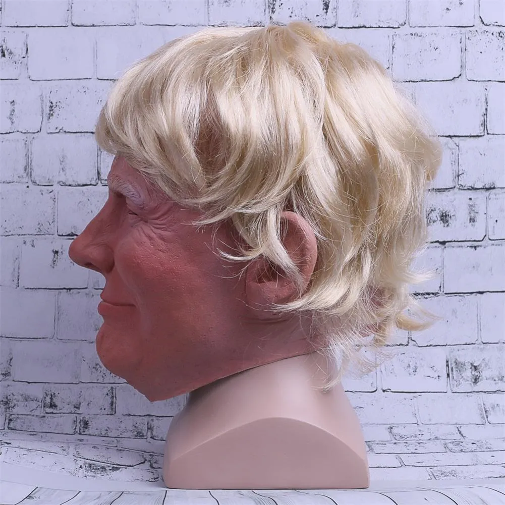 President Trump Halloween Mask With Fixable Hair