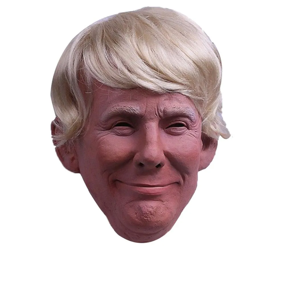 President Trump Halloween Mask With Fixable Hair