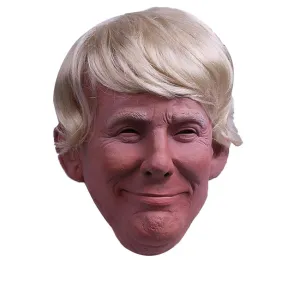 President Trump Halloween Mask With Fixable Hair