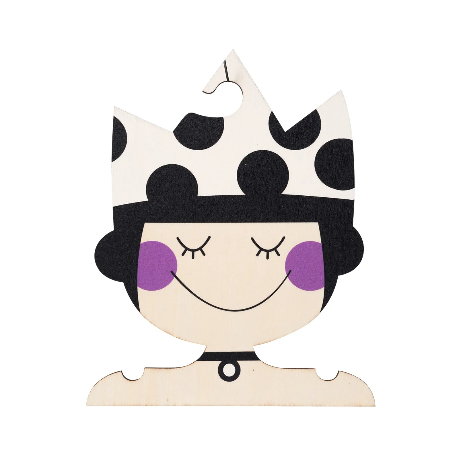 Princess wooden clothes hanger