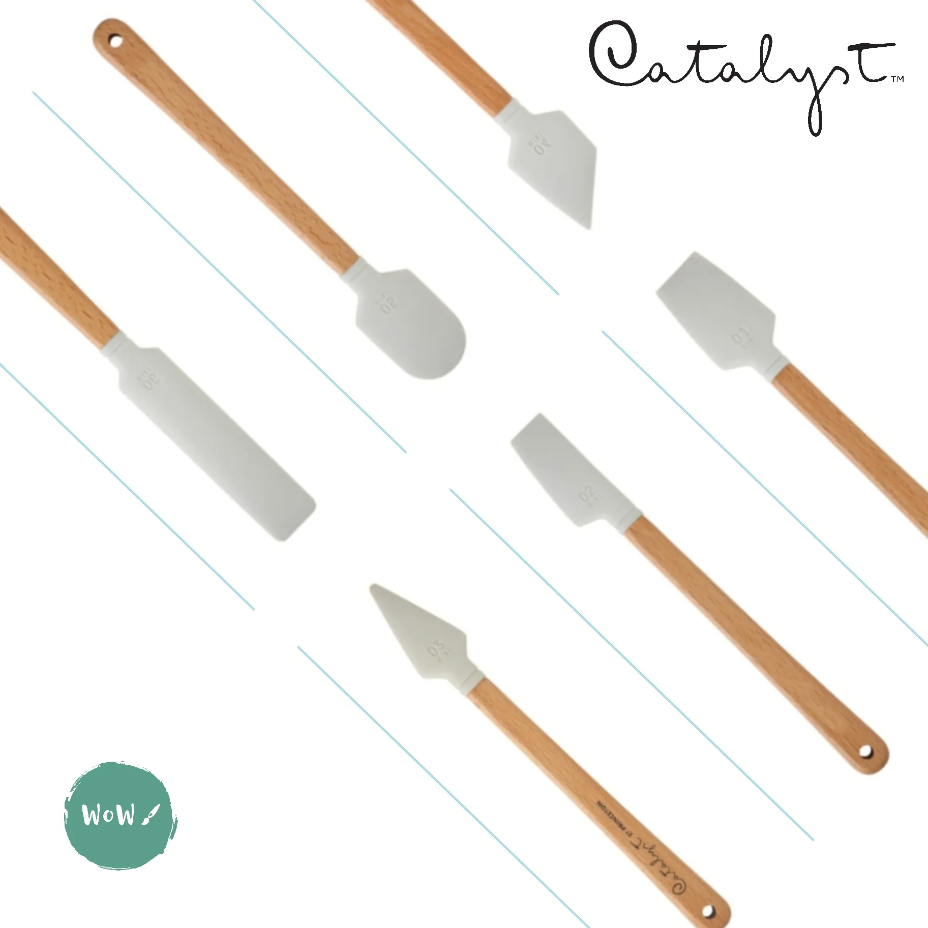 Princeton CATALYST TOOL Synthetic Short Handle 15mm MINI BLADES - M01
