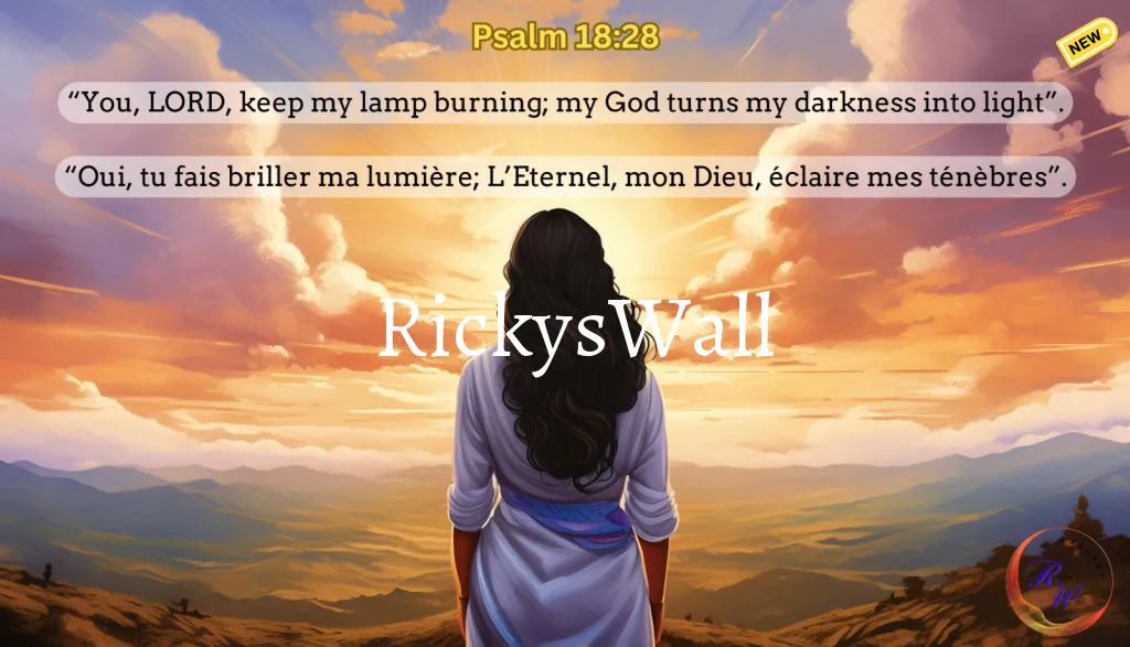 Psalm 18:28 - PREMIUM PRINT - Inspired by Ricky's Wall