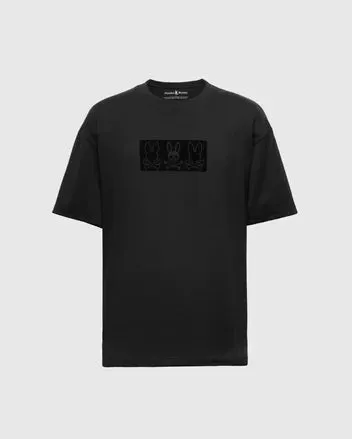 Psycho Bunny Men's Romeo Relaxed Fit Tee - Black